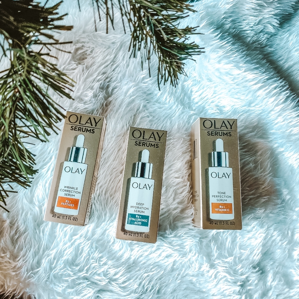 3 olay anti aging face serums